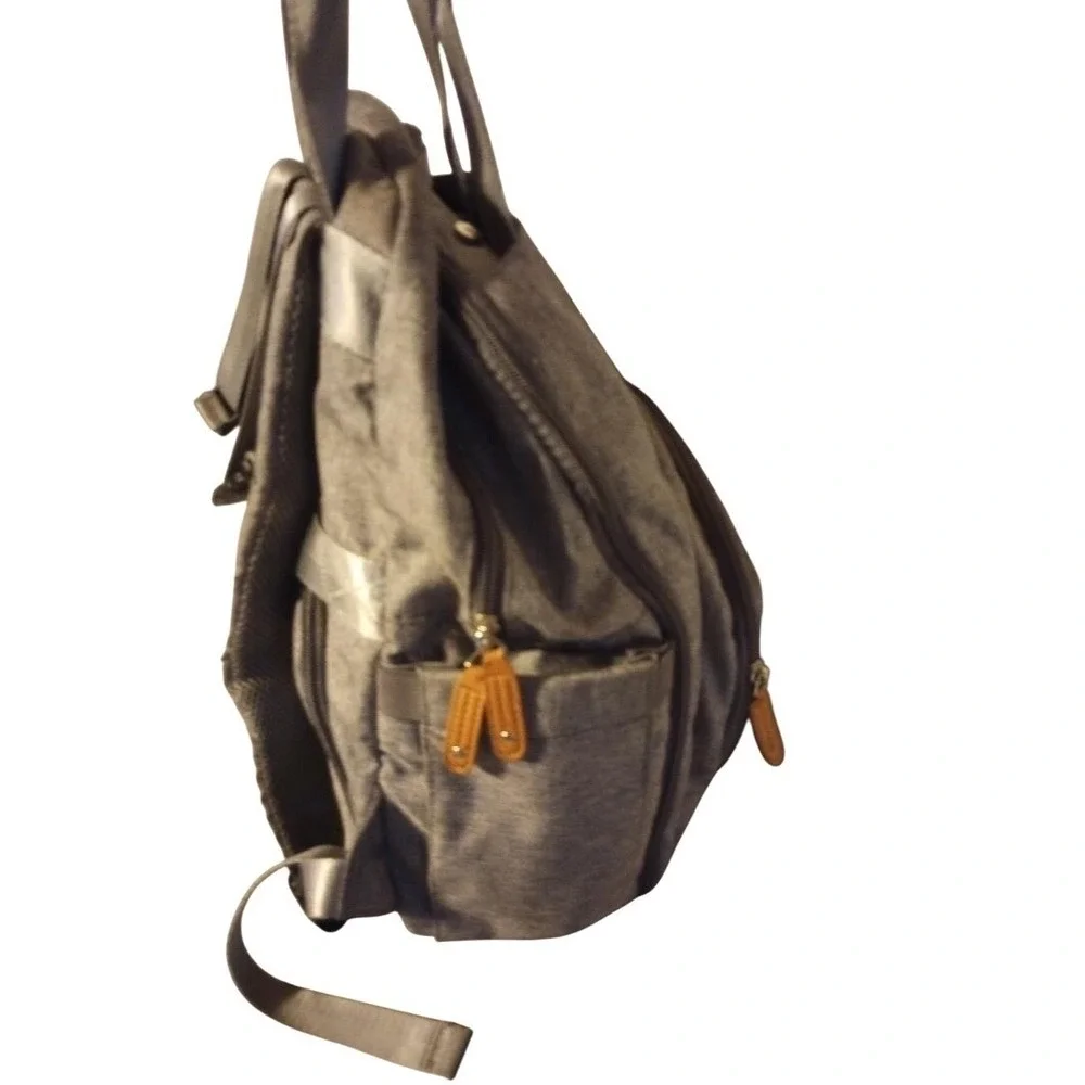 My Folrena Gray Diaper Bag Backpack‎ Multifunction Travel Back Pack